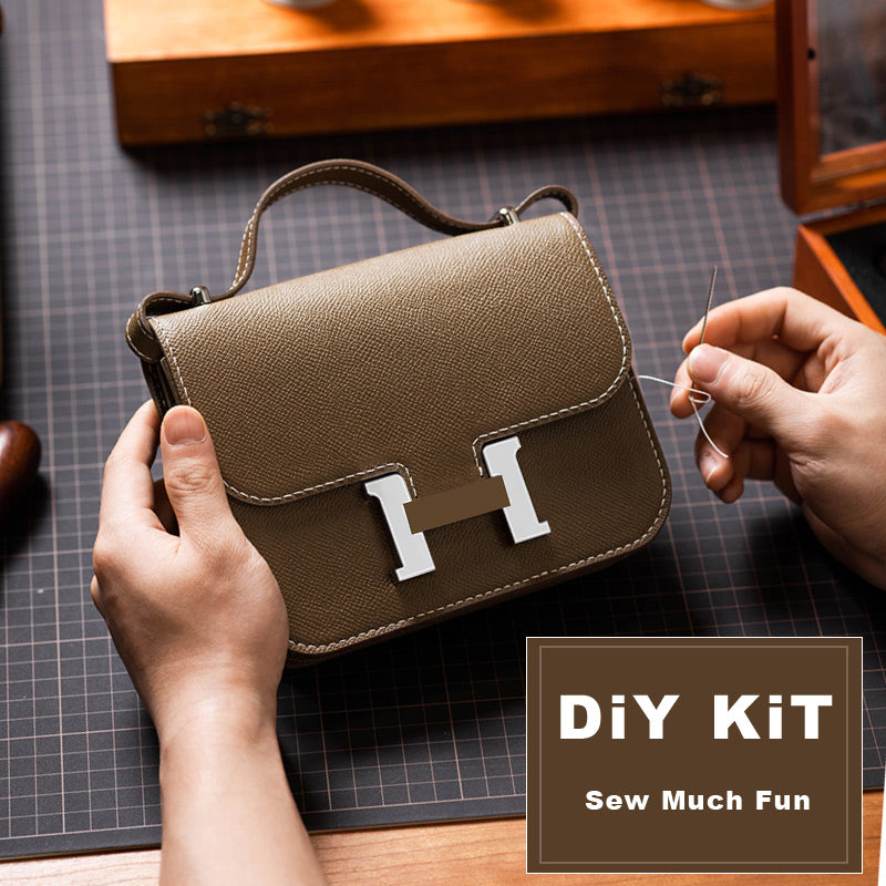 POPSEWING® Leather Square Tofu Crossbody Konstance Bag DIY Kit