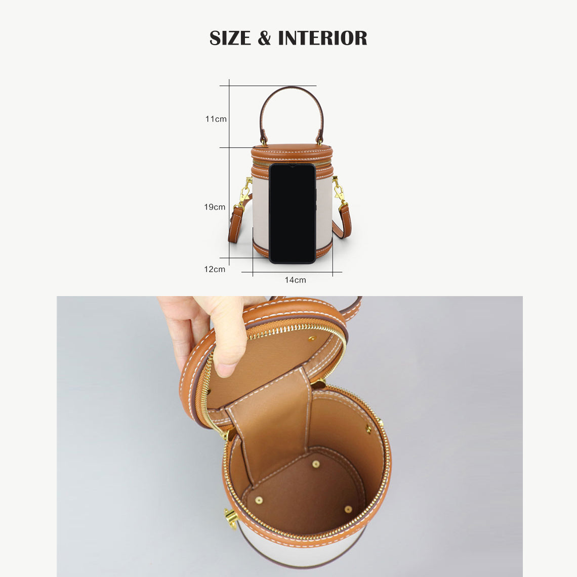 DIY Round Bucket Bag Size - POPSEWING®