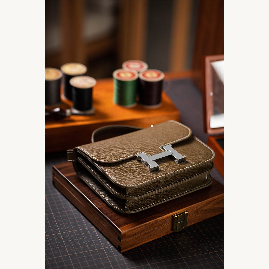 Inspired Designer Bag DIY Kit - Leather Tan Tofu Bag Sling