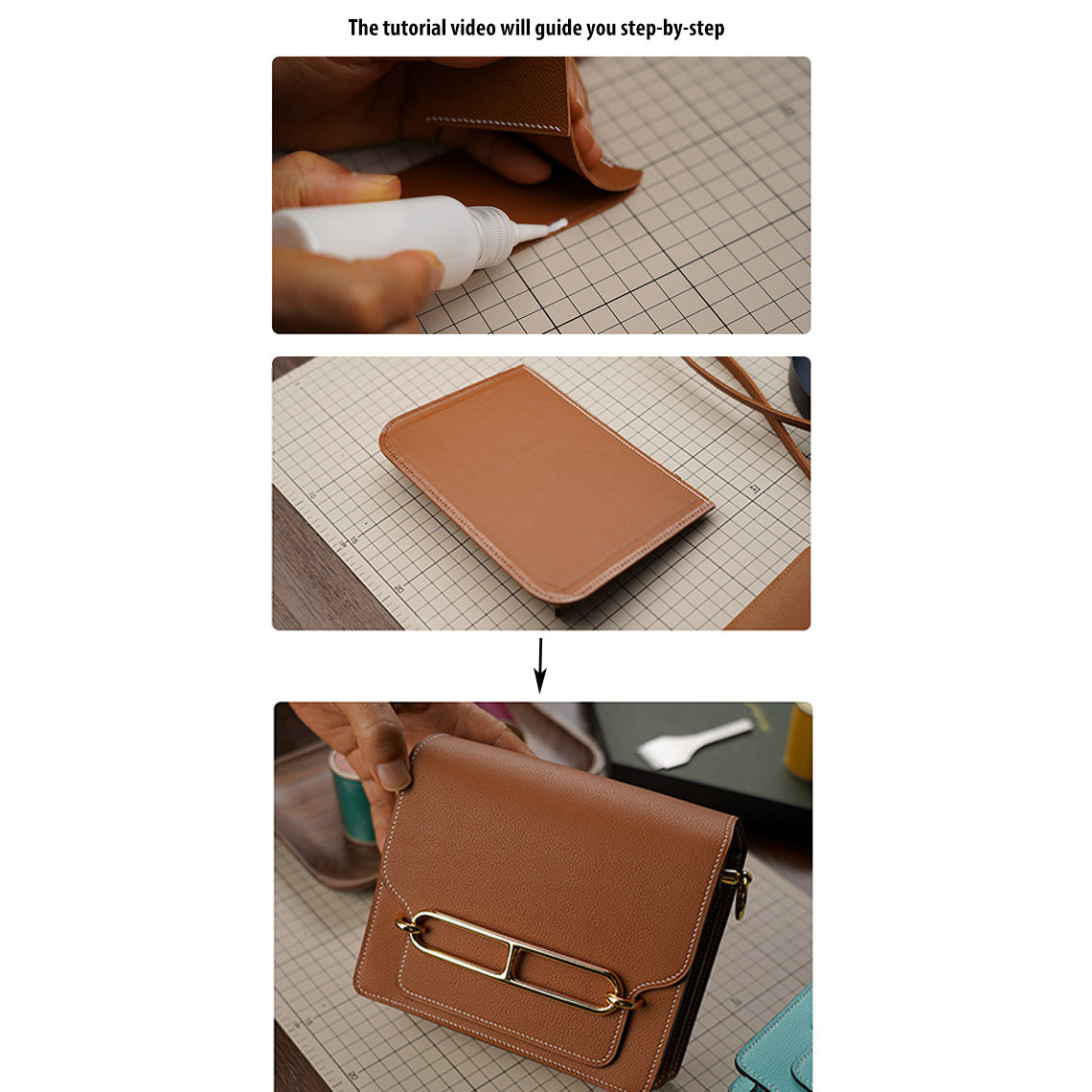DIY Roulis Leather Bag Making Kit - Beginner Leathercraft Project - POPSEWING®