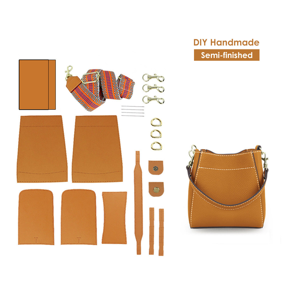 Bucket Bag DIY Leather Kit | Sew a leather bag at home – POPSEWING®