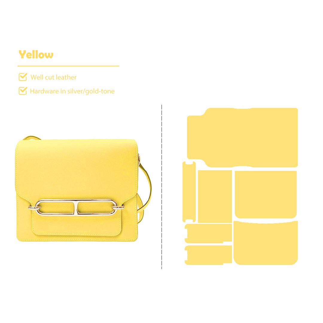 Yellow Roulis Bag DIY Kit | Leather Kits for Sale - POPSEWING®