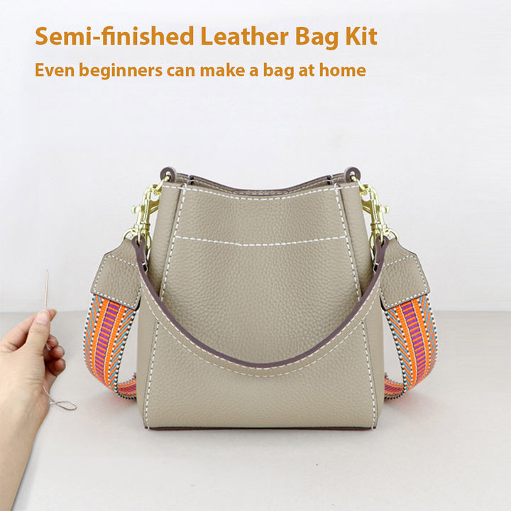Hand sewing projects | Make a leather bag at home with POPSEWING kits