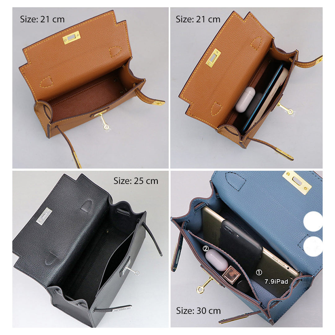 POPSEWING® Top Grain Leather Large Kelli Bag DIY Kit