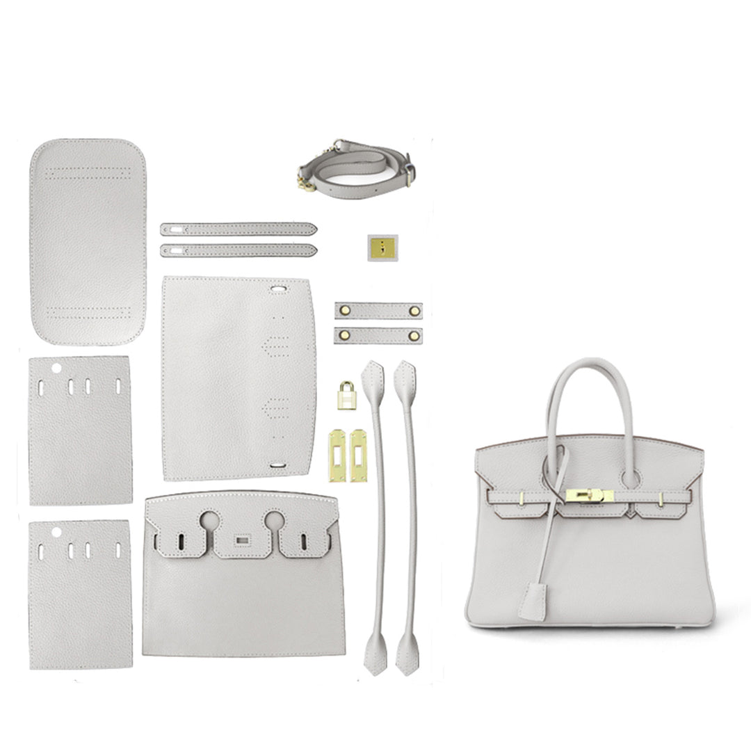 POPSEWING® Top Grain Leather New Platinum Bag DIY Kit