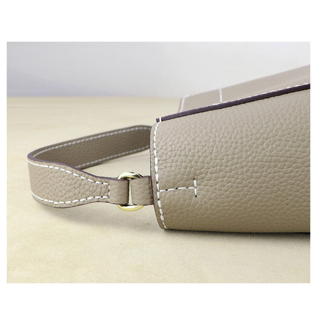 POPSEWING® Top Grain Leather Women Bucket Bag DIY Kit