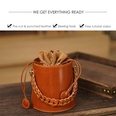 Make a Leather Bag DIY Kit | DIY Bag Leather Patterns, Tools and Tutorial | POPSEWING®