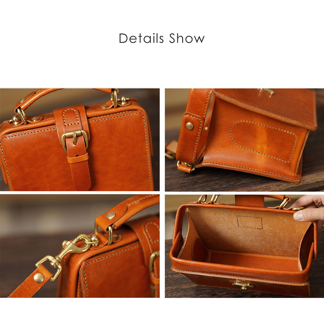 Handmade DIY Leather Handbag Details - POPSEWING®