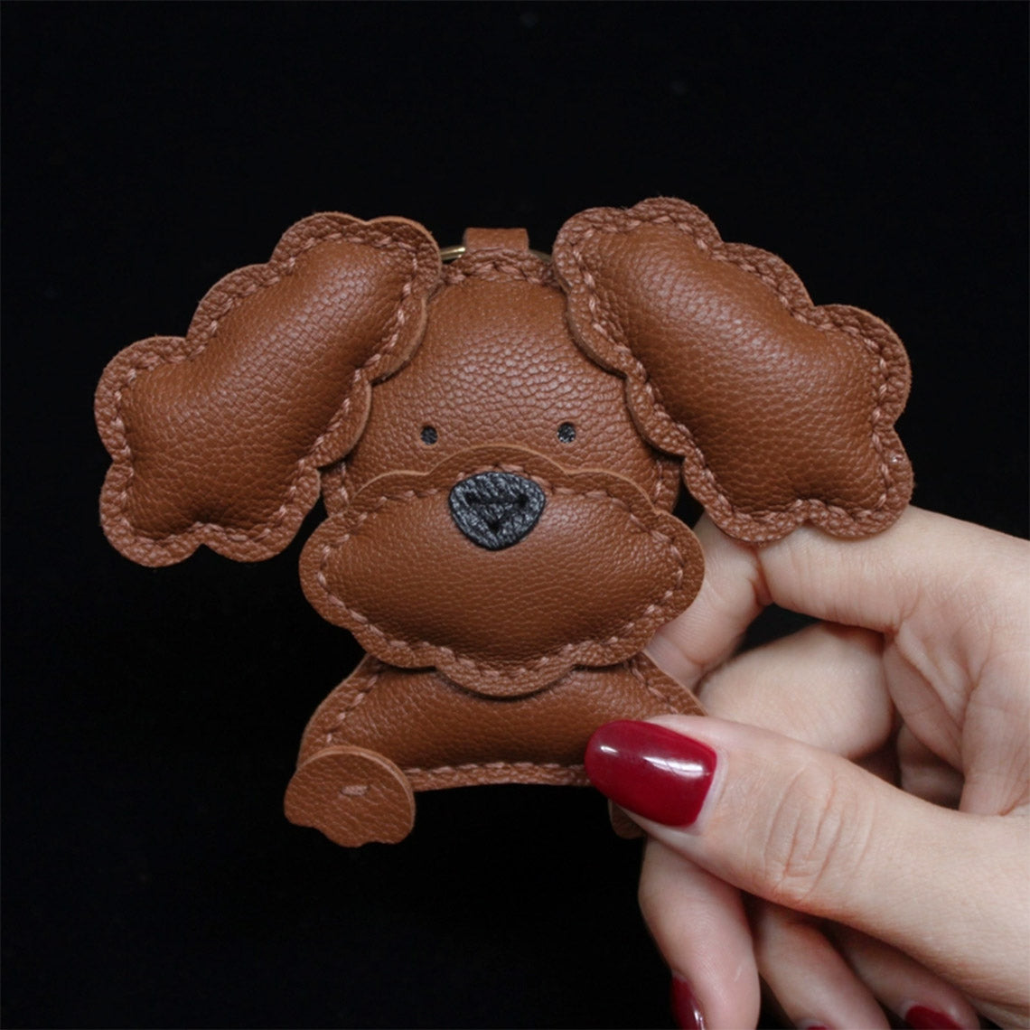 Key Pouch German Shrunken Calf×Lamb Weinheimer - “Odessa