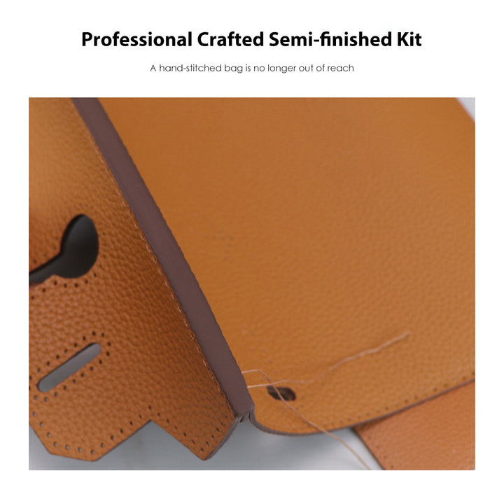 POPSEWING® Top Grain Leather Dustbag Recycle Platinum Bag DIY Kit