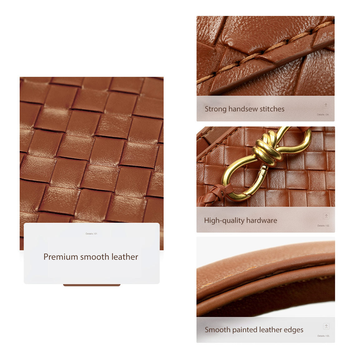 POPSEWING® Leather Small Intrecciato Tote DIY Kits