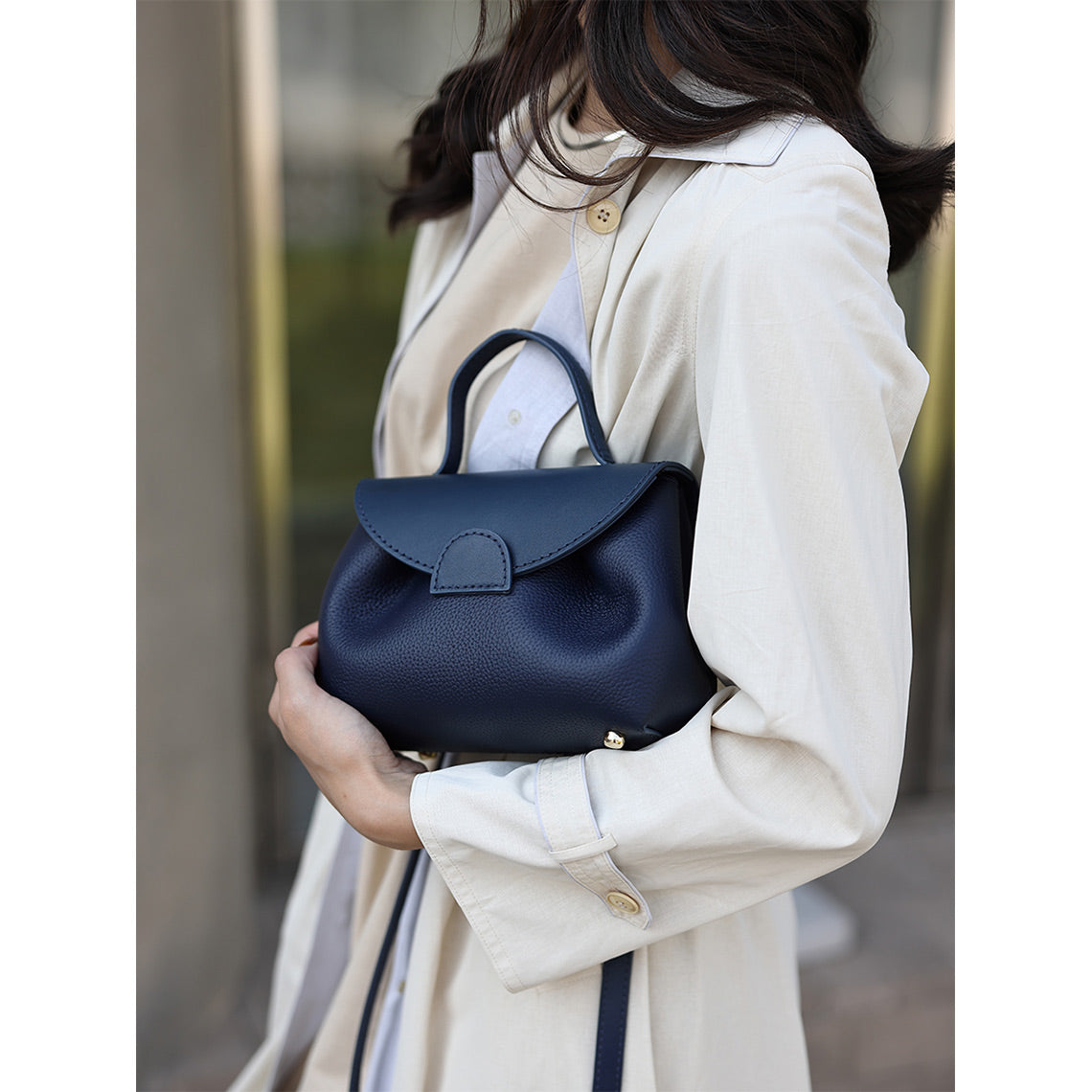 【asm】Polène bag Polène | Bag - Numéro Un Nano - Textured Chalk