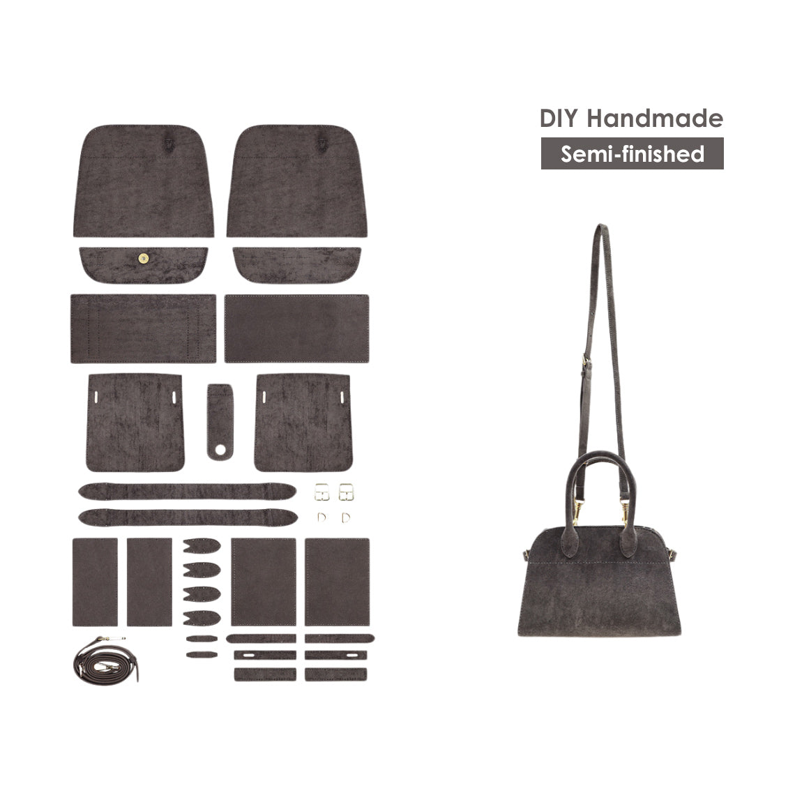 DIY Tote Handbag Leather Kit | DIY Margaux Handbag - POPSEWING®