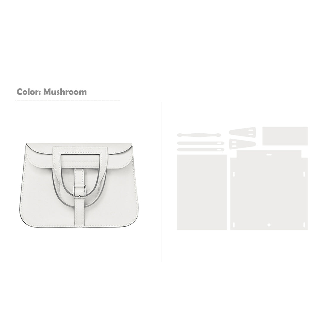 POPSEWING® Full Grain Leather Inspired Mini Horseshoe Bag - Advanced DIY Kits