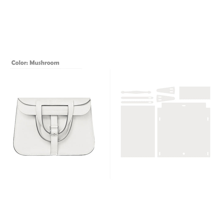 POPSEWING® Full Grain Leather Inspired Mini Horseshoe Bag - Advanced DIY Kits