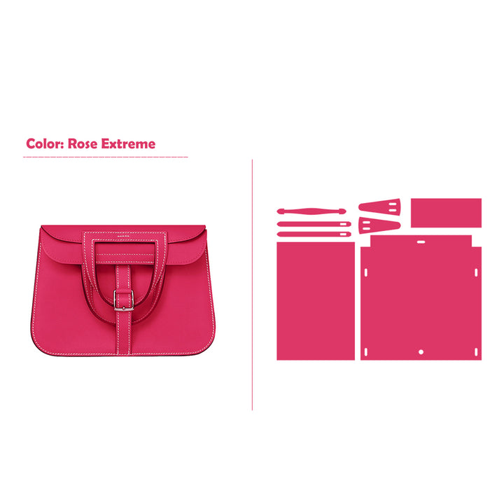POPSEWING® Full Grain Leather Inspired Mini Horseshoe Bag - Advanced DIY Kits