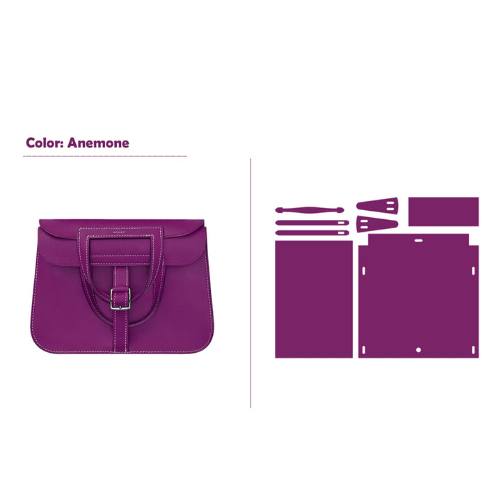 POPSEWING® Full Grain Leather Inspired Mini Horseshoe Bag - Advanced DIY Kits