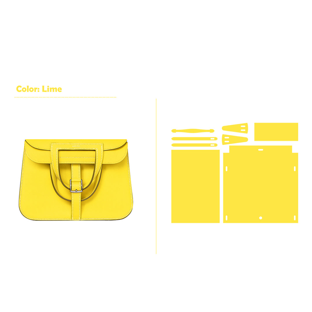 POPSEWING® Full Grain Leather Inspired Mini Horseshoe Bag - Advanced DIY Kits