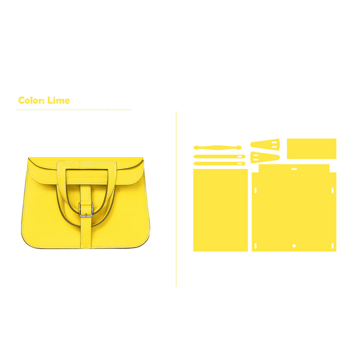 POPSEWING® Full Grain Leather Inspired Mini Horseshoe Bag - Advanced DIY Kits