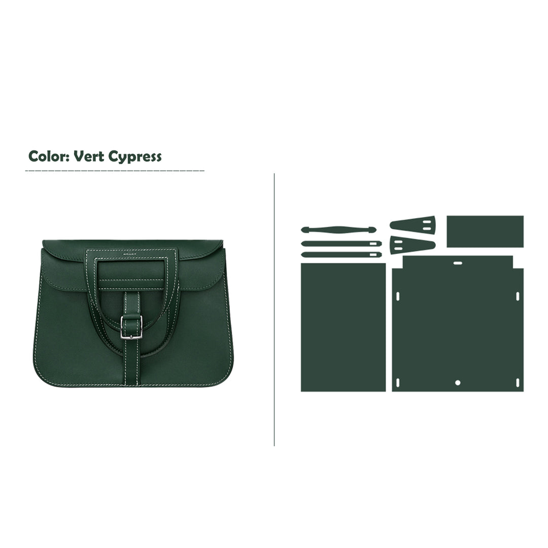 POPSEWING® Full Grain Leather Inspired Mini Horseshoe Bag - Advanced DIY Kits