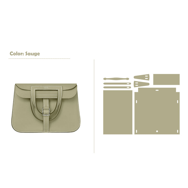 POPSEWING® Full Grain Leather Inspired Mini Horseshoe Bag - Advanced DIY Kits