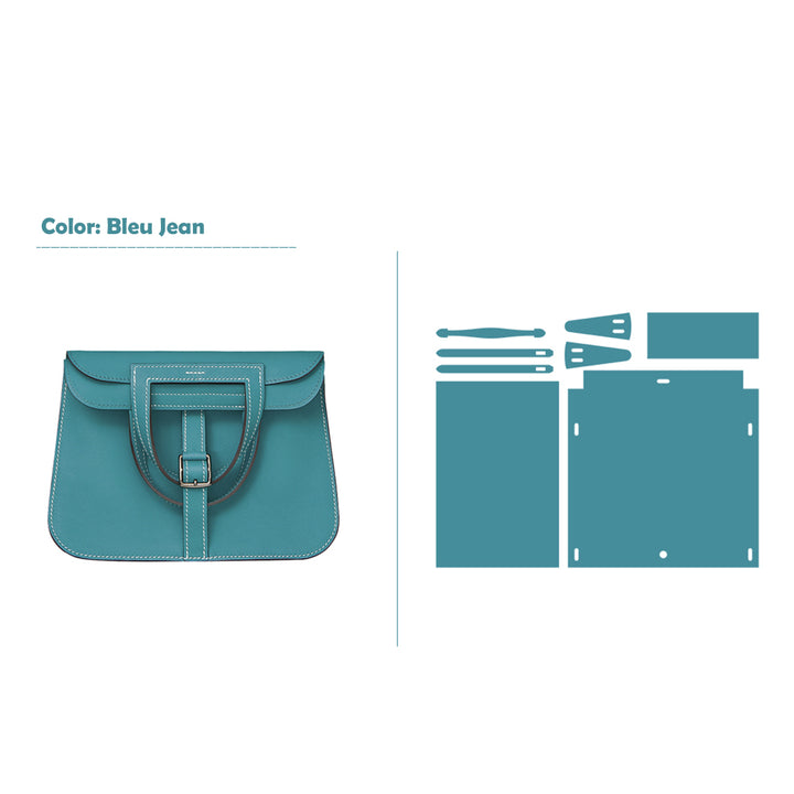 POPSEWING® Full Grain Leather Inspired Mini Horseshoe Bag - Advanced DIY Kits