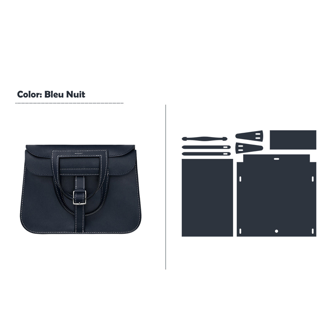 POPSEWING® Full Grain Leather Inspired Mini Horseshoe Bag - Advanced DIY Kits