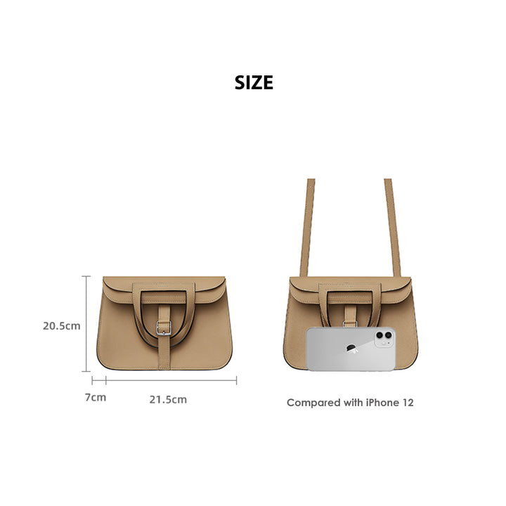 Inspired DIY mini Halzan bag size details