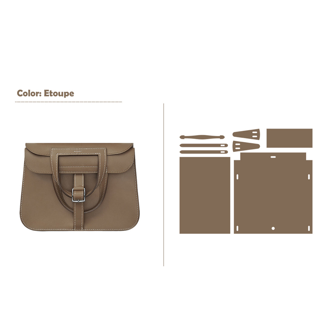 Sewing bag by a semi-finished leather kit | Make leather bag projects
