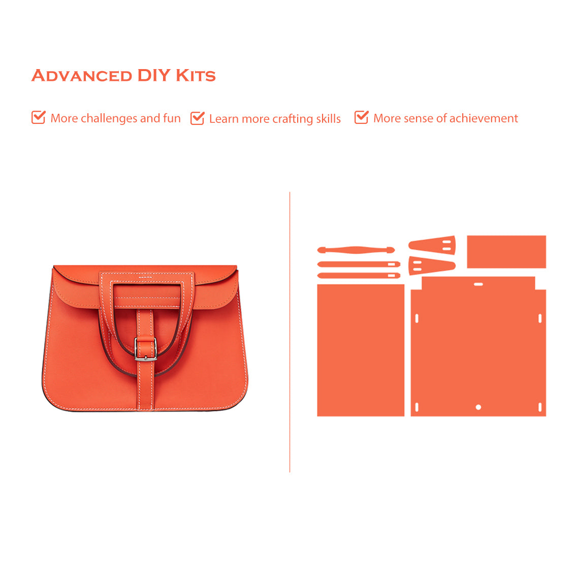 DIY Leather Bag | Bag Sewing Patterns Semi-finished - POPSEWING®