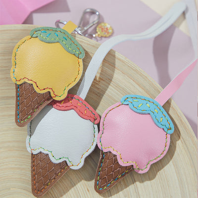 Cute Ice Cream Leather Charm | Unique DIY Gift Ideas - POPSEWING®