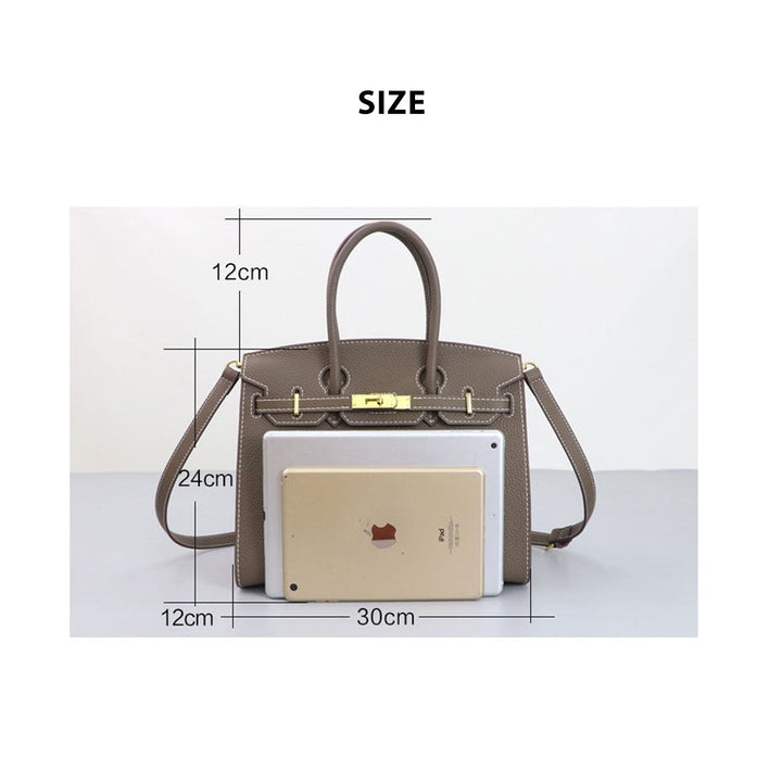 POPSEWING® Top Grain Leather Sellier Platinum Bag DIY Kit