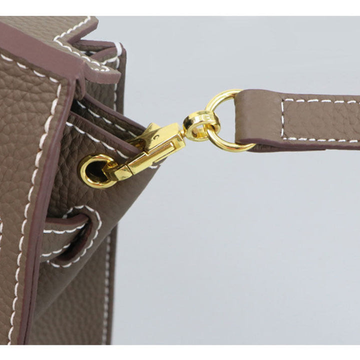 POPSEWING® Top Grain Leather Sellier Platinum Bag DIY Kit