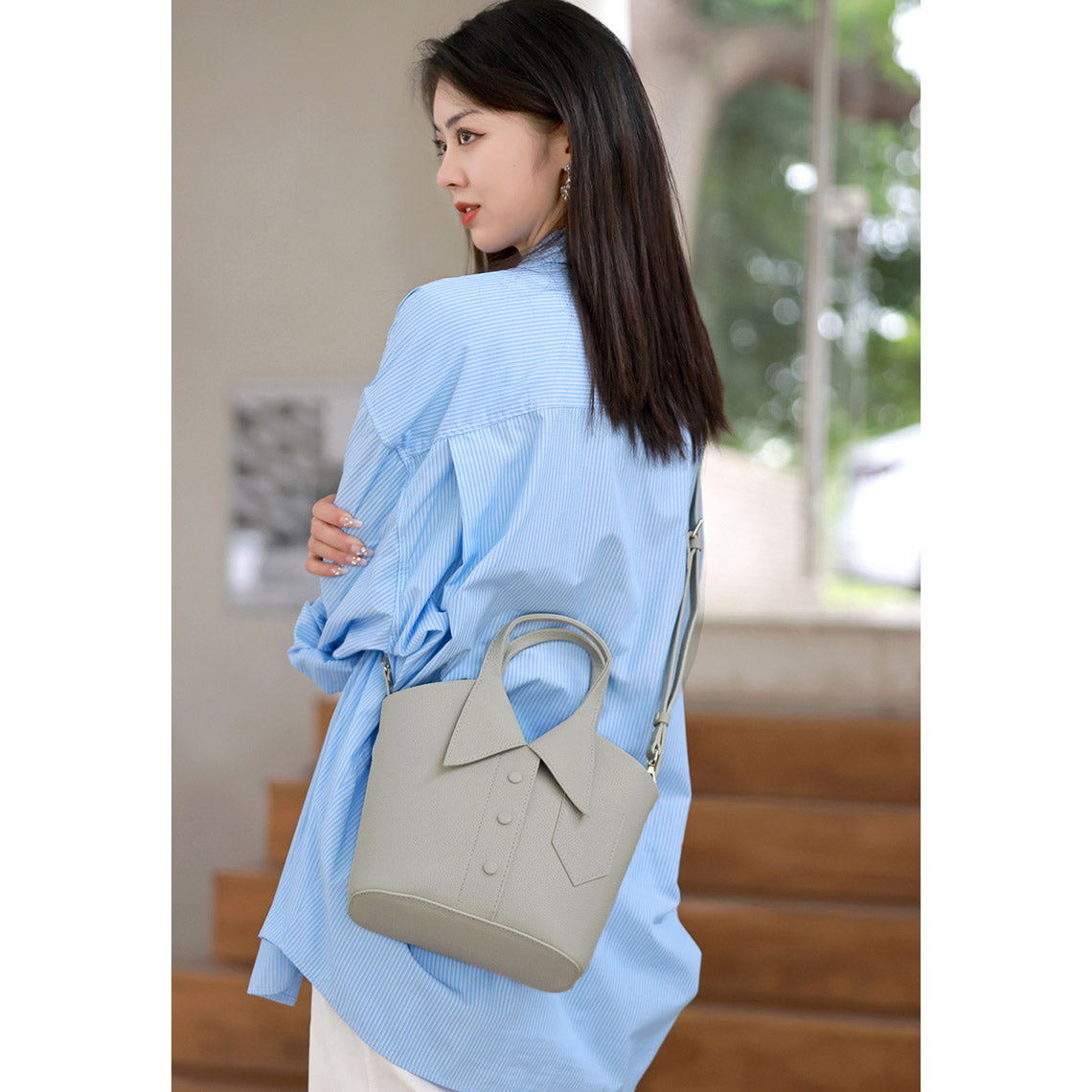 POPSEWING® Leather Collar Handbag DIY Kit | Bag Sewing Project