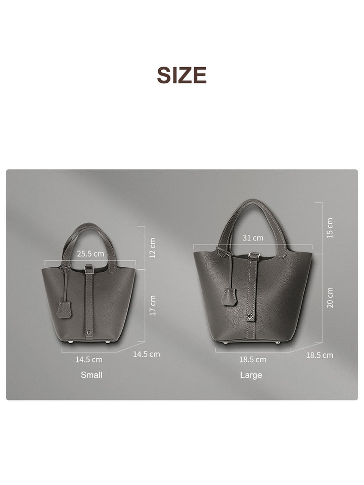 POPSEWING® Top Grain Leather Lady Picotion Lock Totes Bag DIY Kit - Price Drop at Checkout