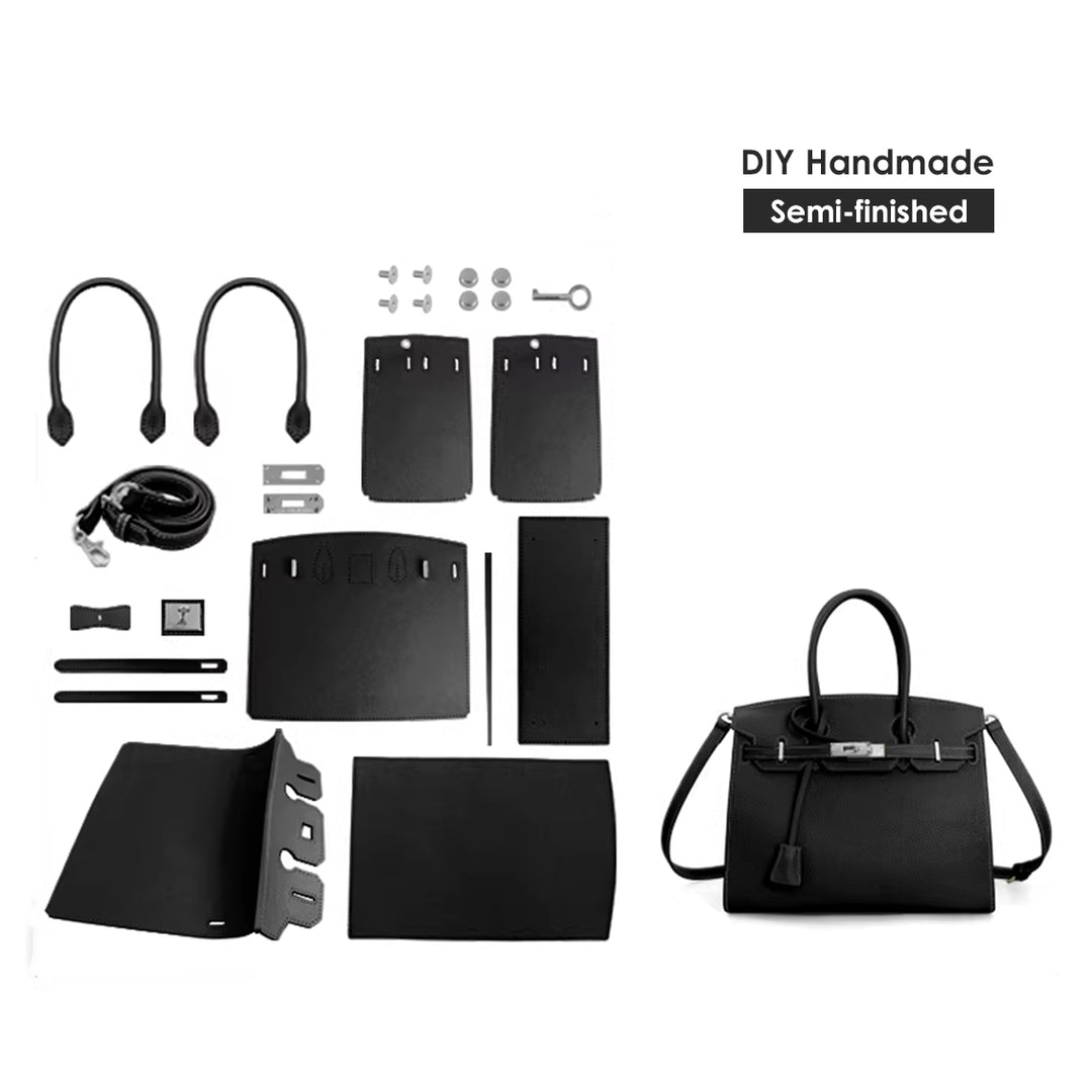 How to make a bag | POPSEWING DIY genuine leather handbag kits