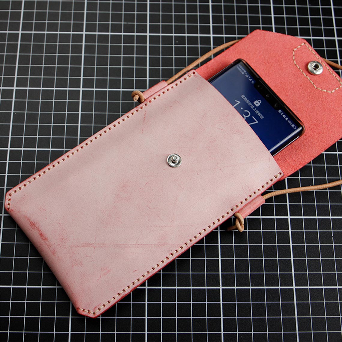 DIY Handmade Leather Bag Pink - POPSEWING®