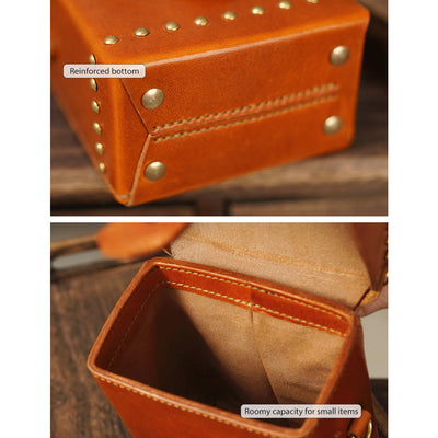 POPSEWING® Vegetable Tanned Leather Rivets Phone Bag DIY Kits