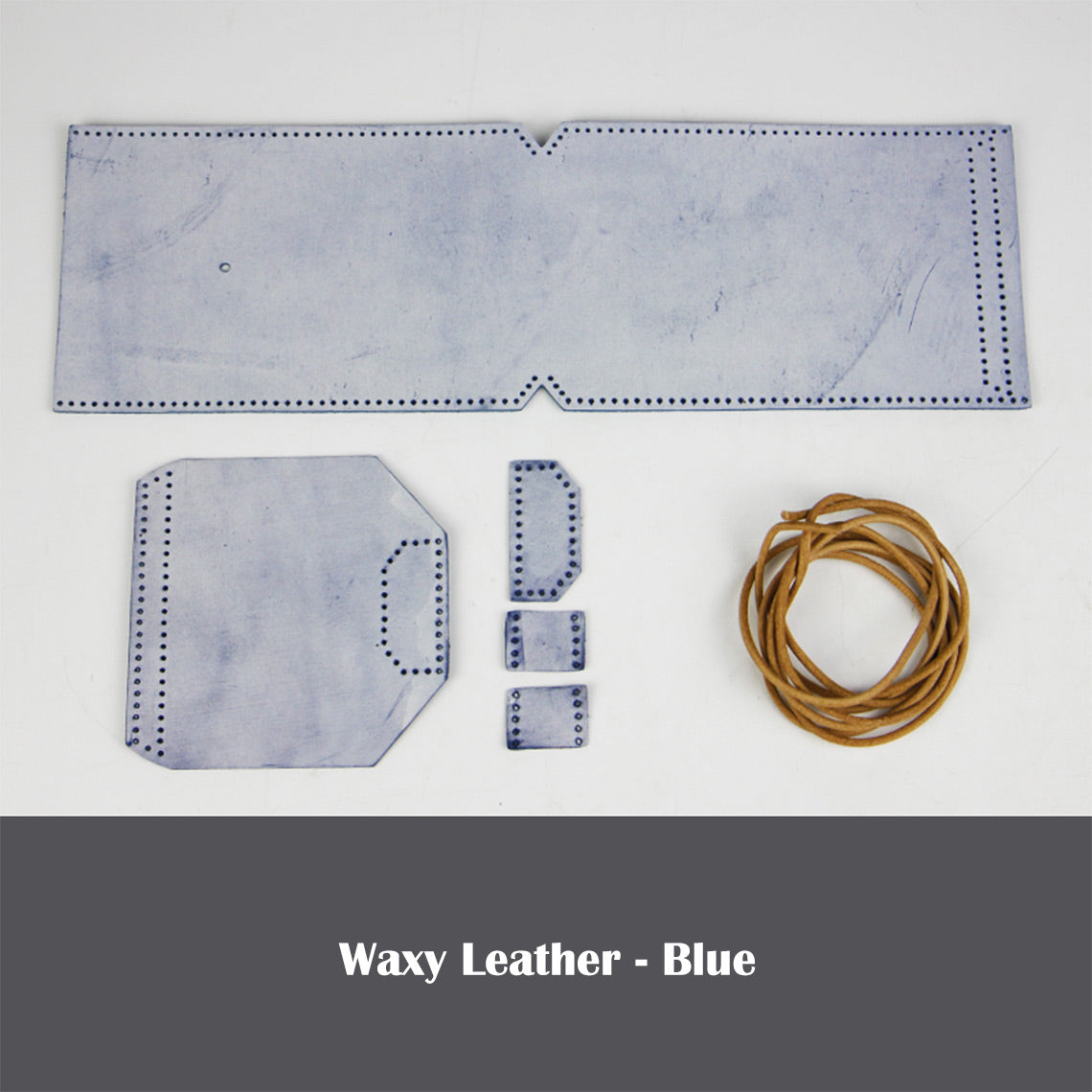 Blue Leather Phone Bag Kit | DIY Bag Kits - POPSEWING®