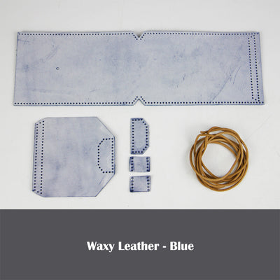 Blue Leather Phone Bag Kit | DIY Bag Kits - POPSEWING®