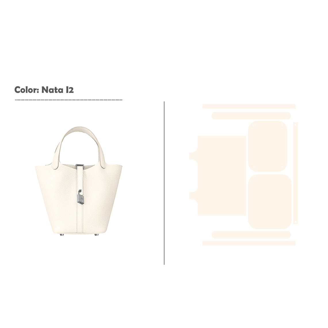 POPSEWING® Full Grain Leather New Picotin Tote Bag - Advanced Kits