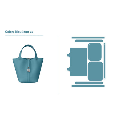 POPSEWING® Full Grain Leather New Picotin Tote Bag - Advanced Kits