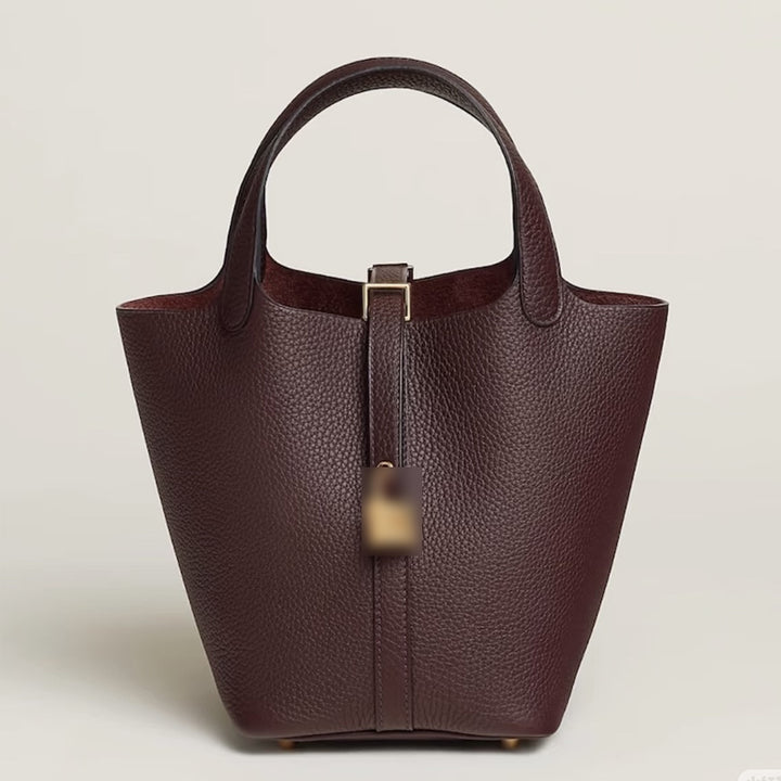 POPSEWING® Full Grain Leather New Lock Tote Bag - Advanced Kits