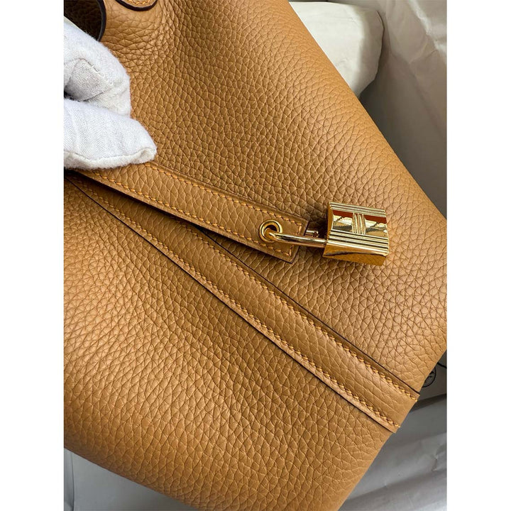 POPSEWING® Full Grain Leather New Lock Tote Bag - Advanced Kits