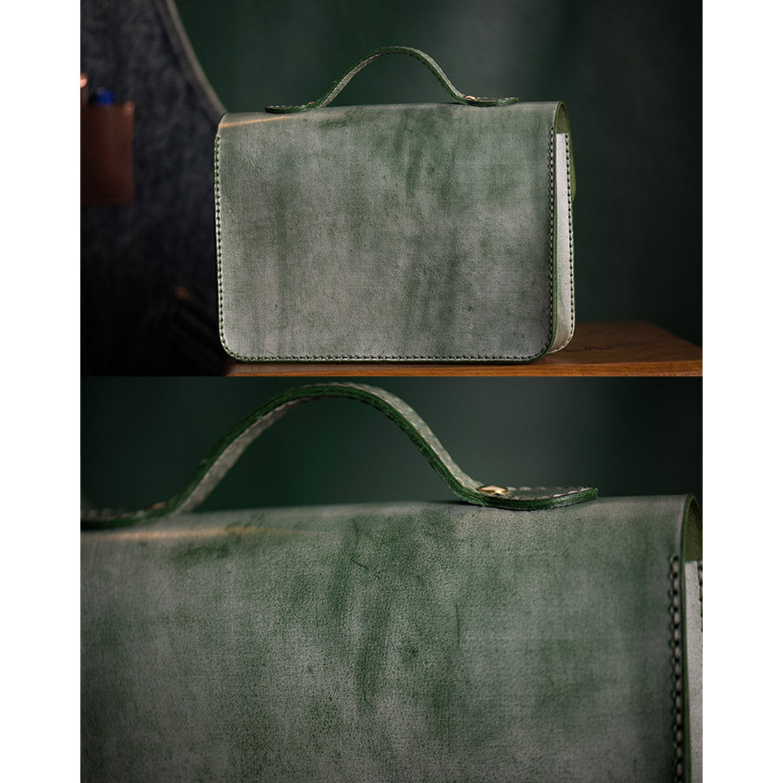 POPSEWING® Vegetable Tanned Leather Satchel Crossbody Bag DIY Kits