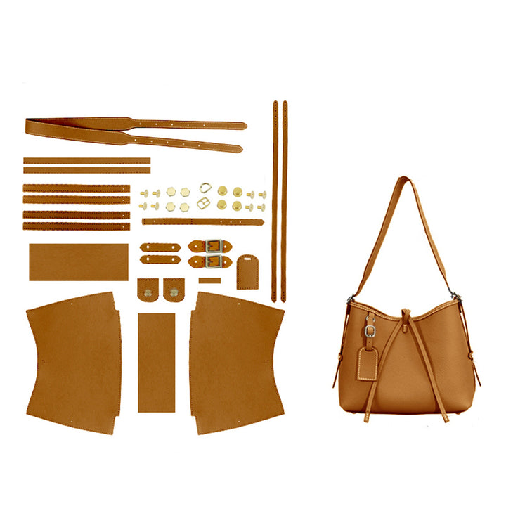 POPSEWING® Top Grain Leather Inspired Carry Shoulder Bag DIY Kit