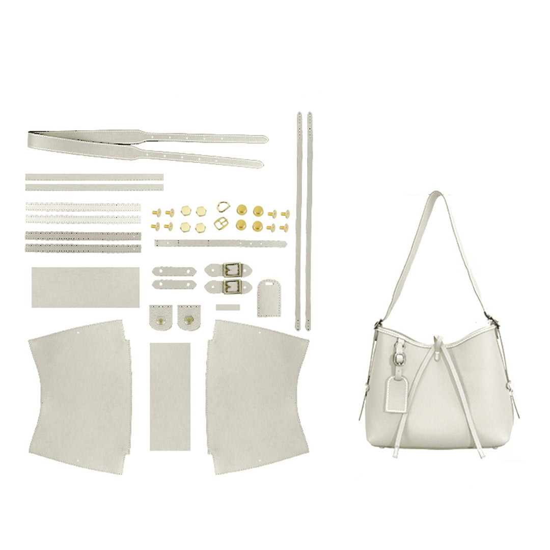 POPSEWING® Top Grain Leather Inspired Carry Shoulder Bag DIY Kit