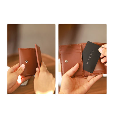 POPSEWING® Top Grain Leather Buckle Trifold Wallet DIY Kits