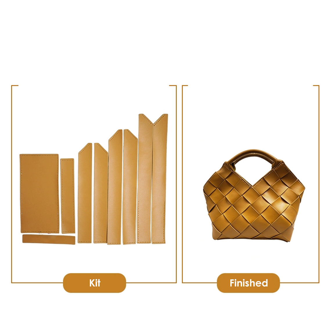 POPSEWING® Vegan Leather Woven Handbag DIY Kit
