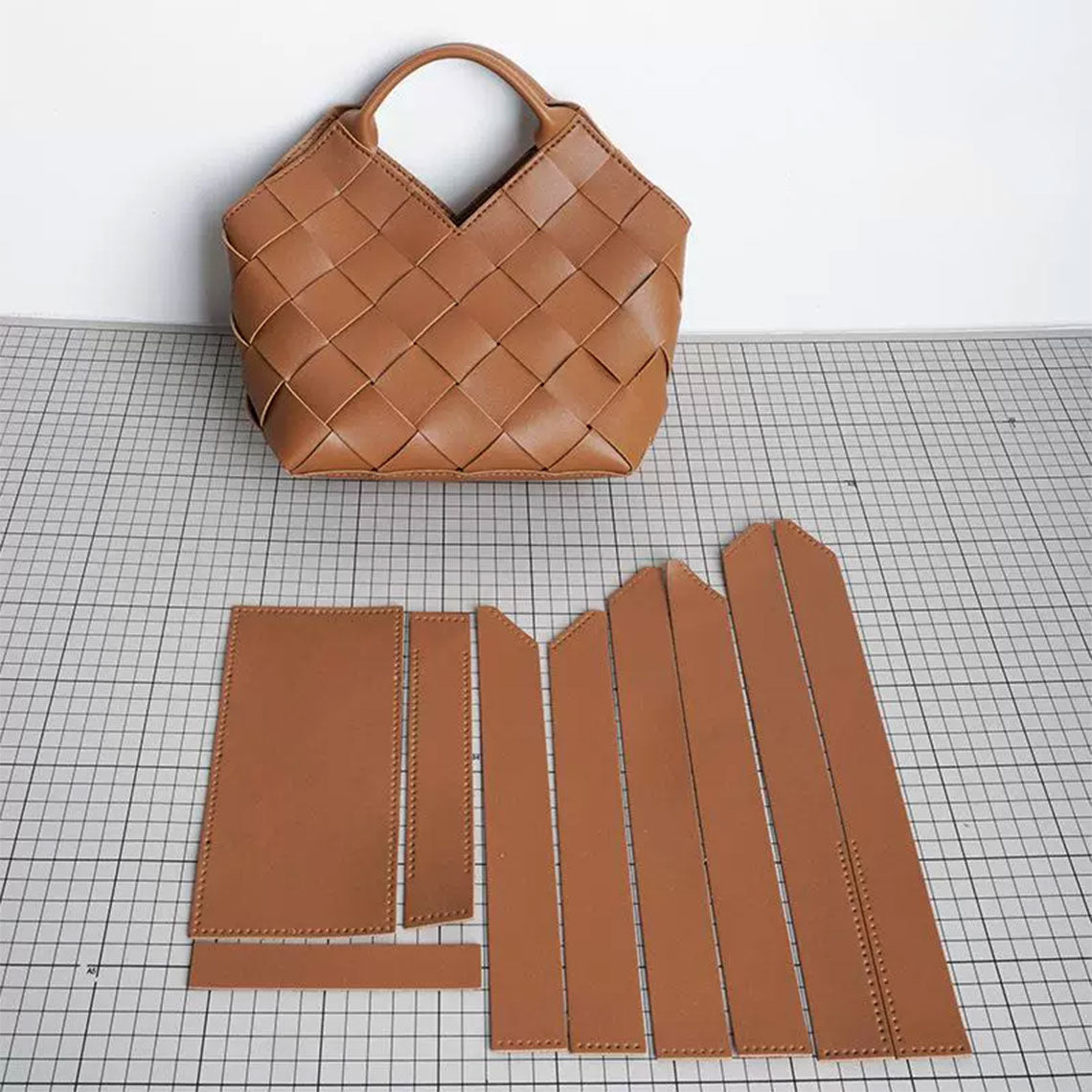 POPSEWING® Vegan Leather Woven Handbag DIY Kit